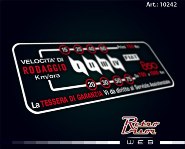 Calco Decal Sticker Fiat 850 Velocita di rodaggio