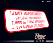 Calco Sticker Decal Ika Renault Torino fluido para frenos