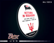 RetroVisor Calco Calcomania Sticker Decal Maserati Vettura in rodaggio