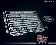 Calco Decal Sticker Ford Falcon 221 filtro de aire