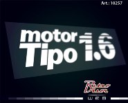 Calco Sticker Decal Motor tipo 1.6