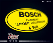 Calco Sticker Decal Bosch 6 volts