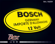 Calco Sticker Decal Bosch 12 volts