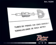 Calco Sticker Decal Peugeot 405 tubos de frenos