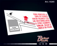 Calco Sticker Decal Peugeot 405 tapa fusibles