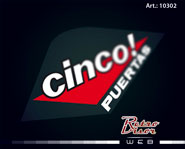 Calco Sticker Decal Fiat Uno 5 puertas