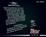 RetroVisor Calco Calcomania Sticker Decal Ford Filtro de aire Taunus