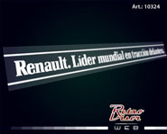RetroVisor Calco Calcomania Sticker Decal Renault Lider mundial en tracción delantera