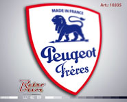 RetroVisor Calco Calcomania Sticker Decal Peugeot Freres