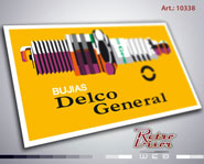 RetroVisor Calco Calcomania Sticker Decal Chevrolet Bujias AC Delco General