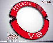 RetroVisor Calco Calcomania Sticker Decal Ford Filtro de aire v-8
