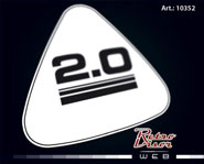 RetroVisor Calco Calcomania Sticker Decal Ford filtro de aire 2.0 taunus