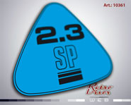 RetroVisor Calco Calcomania Sticker Decal Ford filtro de aire 2.3 sp taunus