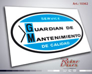 RetroVisor Calco Calcomania Sticker Decal Chevrolet GM Service Guardian de mantenimiento de calidad