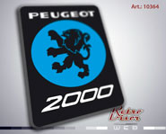 RetroVisor Calco Calcomania Sticker Decal Peugeot 504 Serie 2000