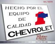 RetroVisor Calco Calcomania Sticker Decal Chevrolet Hecho por el equipo de calidad