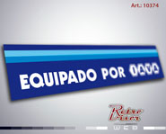 RetroVisor Calco Calcomania Sticker Decal Fiat equipado por IAVA luneta