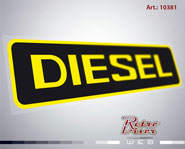 RetroVisor Calco Calcomania Sticker Decal Fiat Diesel