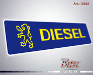 RetroVisor Calco Calcomania Sticker Decal Peugeot Diesel