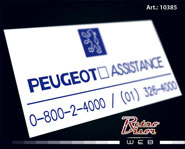 RetroVisor Calco Calcomania Sticker Decal Peugeot Assistance