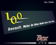 RetroVisor Calco Calcomania Sticker Decal Renault 100 motor de ideas desde hace cien años