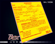 RetroVisor Calco Calcomania Sticker Decal Renault Tabla de lubricacion
