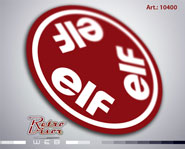 RetroVisor Calco Calcomania Sticker Decal Renault ELF Tapa lubricacion